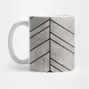 Concrete Chevron Pattern Mug